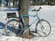 electric bike in snow